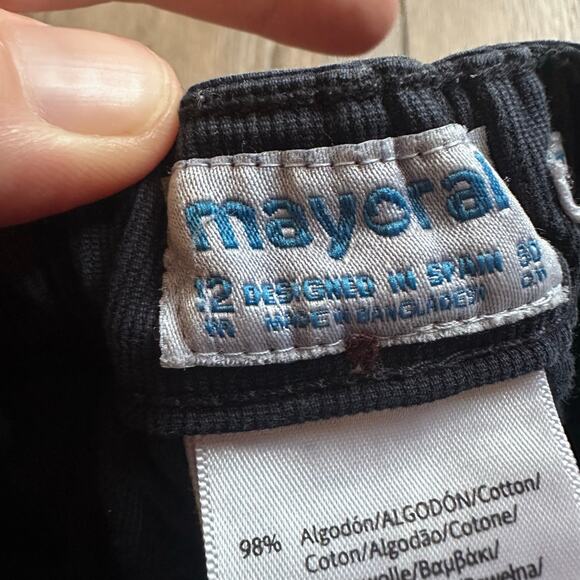 Mayoral Baby Blue Cotton Trousers - 12 Months - Picture 4 of 5